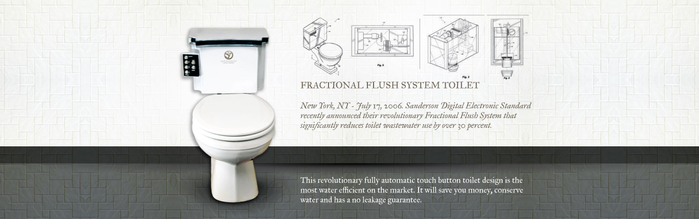 Fractional Flush System Toilet