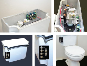 Fractional Flush System Toilet